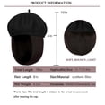 thumbnail image 7 of YEKEYI Wig Hat Wool Berets Extensions Stretchable Solid Cap Attached with Hair Straight Bob Synthetic Hairpiece Cap, 7 of 7