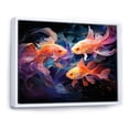 thumbnail image 2 of Designart "Fishing delicate Eels" Animals Floater Framed Canvas Print, 2 of 7