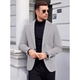 thumbnail image 4 of COOFANDY Men Blazer Casual Business Suit Jacket One Button Stretch Sport Coats for Wedding Prom Dinner Dress, 4 of 6