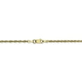 thumbnail image 4 of 10K Yellow Gold 2.0mm Diamond Cut Extra-Lite Rope Chain, 4 of 5