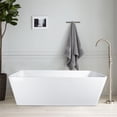 thumbnail image 6 of Vanity Art 59" x 30" Solid Surface Resin Stone Freestanding Bathtub, 6 of 7