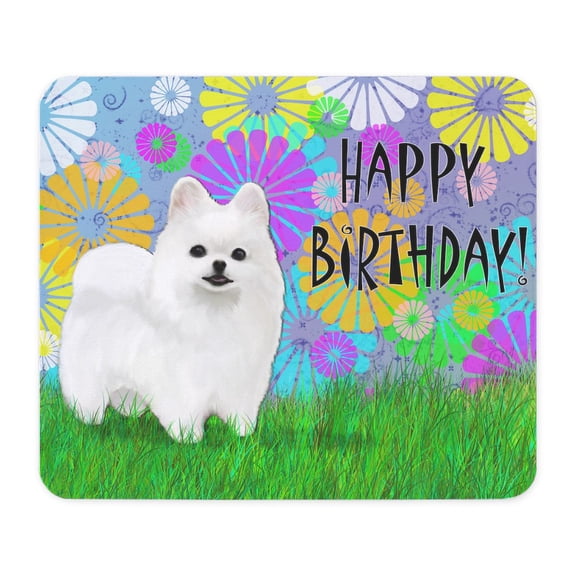 CafePress - Birthday Pomeranian Mousepad - Non-slip Rubber Mousepad, Gaming Mouse Pad