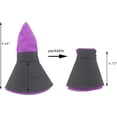 thumbnail image 4 of Sombrero para el sol con cola de caballo para mujer Protección UV Sombrero de pesca de playa de ala ancha de malla plegable, 4 of 4