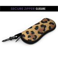 thumbnail image 3 of ZICANCN Sunglasses Soft Case, Leopard Print Cool Background Neoprene Zipper Eyeglass Case for Men Women, 3 of 9