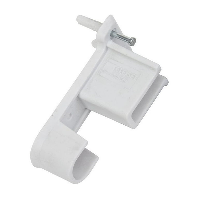 ClosetMaid 660900 Staffa Da Parete SuperSlide | Bianco | Per Mensole In Filo E Barra Appendiabiti | Cartongesso
