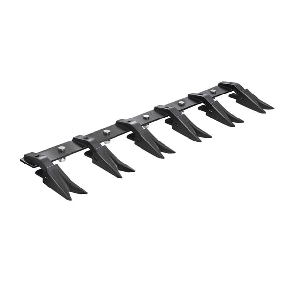 Bucket Tooth Bar,45.2 in Heavy Duty 6 Teeth Tractor Bucket Bar for Tractor Loader Skidsteer, 4560 lbs Load Capacity, Bolt On Teeth Bars for Buckets Protection Efficient & Soil Excavation