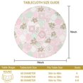 thumbnail image 3 of Pioneer Flower Floral Print Pattern Round Tablecloth 60 X 60 Inch, Wrinkle Resistant Wipeable Table Cloth for Kitchen Dining Picnic Patio Party, 3 of 6