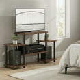 thumbnail image 3 of Furinno TURN-N-TUBE 6-Shelf Entertainment Center for TVs up to 32" Amber Pine, 3 of 6