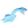 thumbnail image 3 of Juguete de peluche de dinosaurio Plesiosaurus, juguete de peluche de dinosaurio azul suave realista para dormitorio, 3 of 12