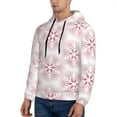 thumbnail image 3 of Wukai Christmas Snowflakes Print Men Hoodies Fleece Sweatshirts Long Sleeve Sweaters Pullover Fall Outfits Winter Clothes-Large, 3 of 7