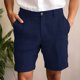 thumbnail image 1 of pstuiky Pantalones cortos de gimnasio, Pantalones cortos casuales de lino con bolsillos y botones con cremallera para hombre, de color liso Pantalones cortos cargo, 1 of 6