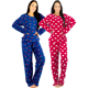thumbnail image 1 of Set De 2 Pijamas Afelpadas Unitalla Mujer Polar Pantalón Sudadera Ropa Invierno, 1 of 5