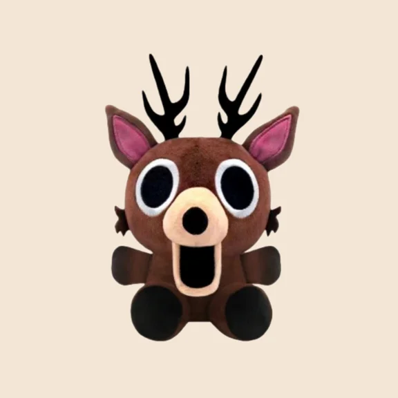 New 99 Nights in The Forest Deer Plush, 7.9" Chibi Design Deer Plushie Pillow, Game 99 Nights Fans' Collection Stuffed Animals, Ideal Valentine Christams Gifts & Home Decors, by BOSALY (1pcs)