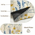 thumbnail image 2 of Blue Yellow Flowers Area Rug 3x5 Washable Rug Non Slip Botanical Blossom Motif Large Area Rug Indoor Floor Carpet for Entryway Bedroom Kitchen Living Room Home Office Dining Room Nursery, 2 of 8