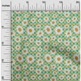 thumbnail image 1 of oneOone Cotton Flex Turquoise Green Fabric Sunflower Floral Craft Projects Decor Fabric Printed By The Yard 40 Inch Wide, 1 of 4