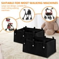 thumbnail image 3 of 2Pcs/1Pc Large Rollator Walker Basket Foldable Walker Basket Oxford Cloth Under Seat Rollator Bag Basket Carry Insert for Four Wheel Rollator Multipurpose Walker Basket for Seniors Women Men, 3 of 10