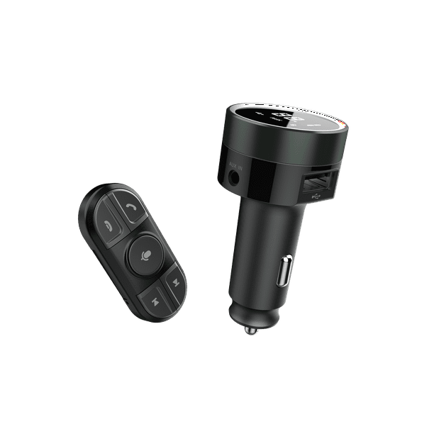 Kenia Geplooid neem medicijnen Auto Drive Bluetooth FM Transmitter with Remote Control and Dual USB  Charging Ports Compatible with Smartphone - Walmart.com