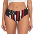 thumbnail image 1 of Fotbe USA Flag Cross Calzones Estampados para Mujer – Ropa Interior de Algodón, Cómoda, Suave y Elástica-3X-Large, 1 of 6