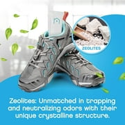 NonScents Shoe Deodorizer 2 Pack 4 Count, Odor Eliminator, Scent Remover for Shoes and Gym Bags