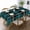 Color-2, variant on Traditional Blue Tartan Rectangular Tablecloth 55"x70" with Lace Edge, Washable Durable Table Cover for Dining, Indoor Outdoor Home Restaurant Decor