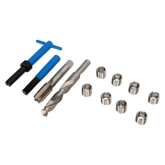 Aramox Thread Rethreading Tool Kit, High Speed Steel Thread Repair Kit With Storage Box Automotive Rethreading Tools For Restoring Worn Threads