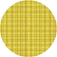 thumbnail image 1 of Ahgly Tapis Rond Lavable en Machine Intérieur Transitionnel Jaune Canari, 5 Pieds Rond, 1 of 7