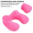 thumbnail image 4 of Inflatable Pillow U Shape Hump Design Extended Collar Highly Elastic No Strangulation Fit Cervical Spine Travel Pillow Office Accessory, 4 of 10
