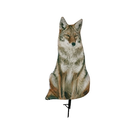 Montana Decoy 0048 Sitting Pose 2D Coyote Hunting Decoy w/ Stake