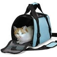 thumbnail image 3 of ZaneSun Cat Carrier,Soft-Sided Pet Travel Carrier for Cats,Dogs Puppy Comfort Portable Foldable Pet Bag Airline Approved(blue), 3 of 5