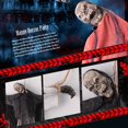 thumbnail image 3 of Esqueleto colgante de Halloween, fantasma, Horror, controlado por voz, decoración de calavera brillante, adorno, diseño de escena de Escape, accesorios, suministro de batería, 3 of 4