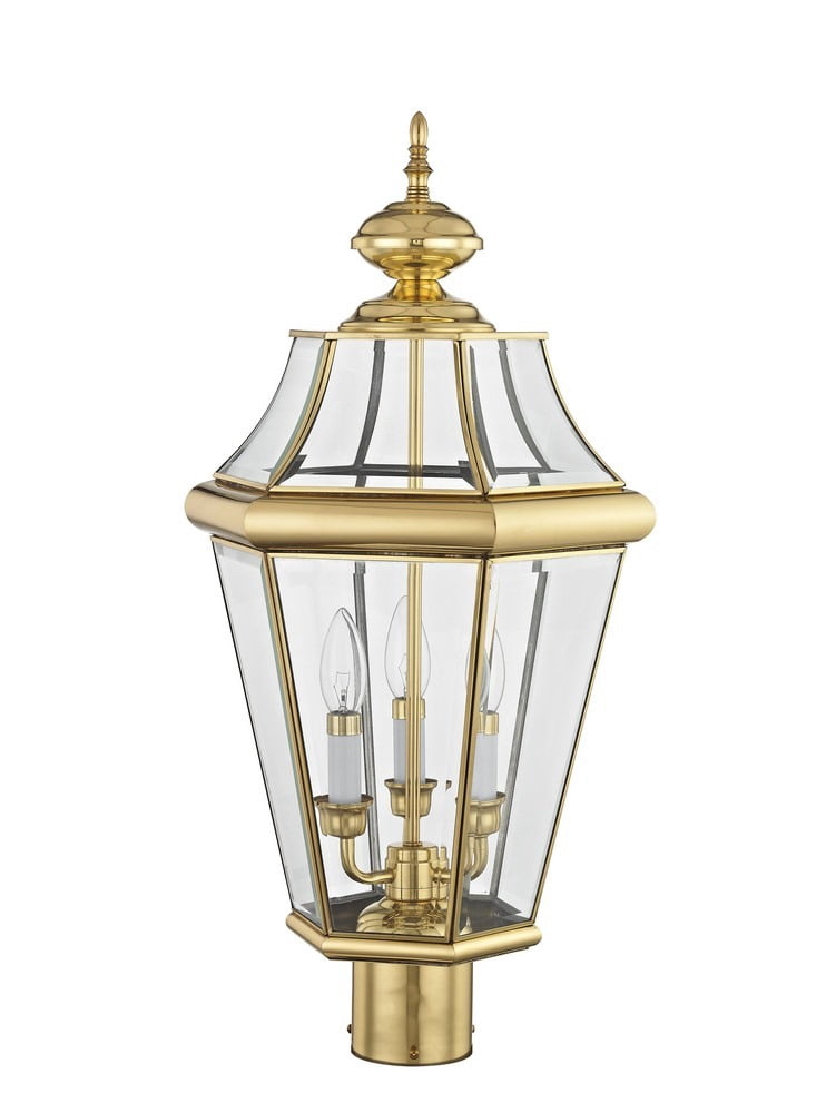 Livex Lighting Georgetown 3 Light Outdoor Post Lantern