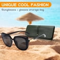 thumbnail image 7 of EIMELI Women Fashionable Black Sunglasses Anti Ultraviolet Stop UV400 Eye Protection Classic Square Frame Retro Style For Outdoor Sports Shopping Driving, 7 of 7