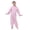 Pink, variant on Kids One Piece Rain Suit Solid Color Thick Raincoat Rain Pants Set for Boys Girls Children Blue 8 Years-9 Years