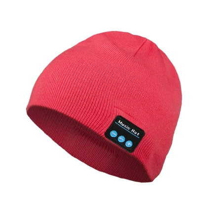 Winter Running Accessories Bluetooth Beanie, EEEKit Wireless Bluetooth 4.2 Beanie Hat Washable Warm Winter Knit Hat Hands-Free Calling Noise Cancelling Headset with Mic for Skiing Running Skating ()