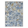 thumbnail image 7 of GENIMO 5'x7' Area Rug for Living Room, Machine Washable Non Slip Low Pile Rug for Bedroom Dining Room, Botanical Floral, Dusty Blue, 7 of 7