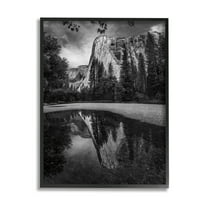 Stupell Industries Yosemite Wildlife Nature Reflection Photograph Black Framed Art Print Wall Art, Design by Andre Eichman