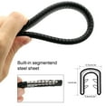 thumbnail image 2 of AUTOXBERT 16ft/5m Car Door Edge Guard U Shape Rubber Seal Strip Trim Scratch Protector Universal Black, 2 of 10