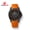 Black shell + black surface + orange tape, variant on Men's business waterproof wristwatch, men's grenade-style quartz watch, fashionable trendy watch, men's wearable watch