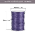 thumbnail image 2 of Beading Thread Bracelet Weave Bead Craft Cord 1mm 159M/Roll (173-Yards) Decorative String, Purple, 2 of 7