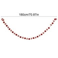 thumbnail image 4 of Cheapark Red & White Wool Felt Ball Garland Banner - Decor For Christmas Tree & Window, Festive Home Holiday Hanging Accent, 4 of 7