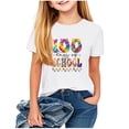 thumbnail image 2 of hengsof T-Shirt à Manches Courtes pour Enfants 100e Jour d'École, Col Rond, Imprimé Graphique Mignon, Chandail Décontracté Confortable, Chemise Basique Élégante, 2 of 7