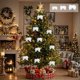 thumbnail image 1 of Adorno de Alas de Plumas Blancas: Elegante Decoración para Árboles, Coronas, Ideal para Fiestas de Navidad, Bodas y Celebraciones Festivas. Disponible En 3 Tamaños., 1 of 7