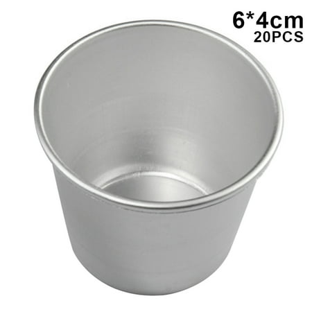 

RuiKe Mini Cake Mould Aluminum Alloy Small Cake Mold Cup Jelly Pudding Cup Round Cake Mould New