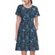 thumbnail image 1 of Easygdp Winter Blue Forest Deer para Vestido Transpirable de Mujer, Vestido Suelto de Manga Corta con Pliegues y Bolsillos para el Verano, 1 of 6