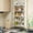 White, variant on Floating Shelves Set of 5, Width 4.7 Inches Wall Shelves, Rustic Wood Wall Storage Shelves Black