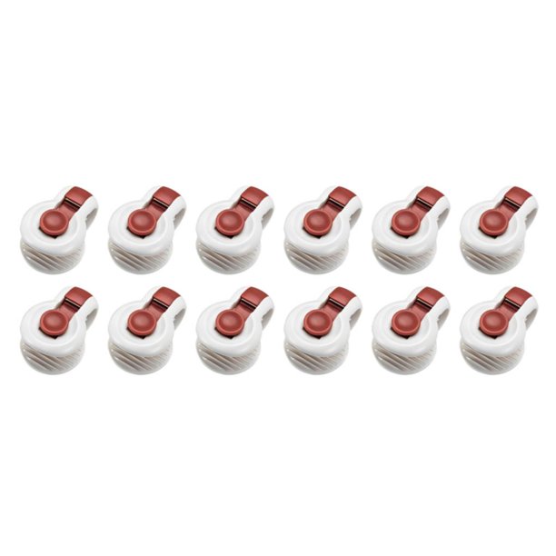 Yuarrent Clips para edredón, 6 uds., sujetadores para mantas, fijador de hojas, abrazadera para cortina Rojo 2Conjunto