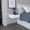 White, variant on Wall-mounted end table with a spacious top / Ideal for storing nighttime necessities