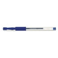 thumbnail image 3 of Universal UNV39511 0.7 mm. Medium Comfort Grip Stick Gel Pen - Blue Ink, Clear/Blue Barrel (1-Dozen), 3 of 3