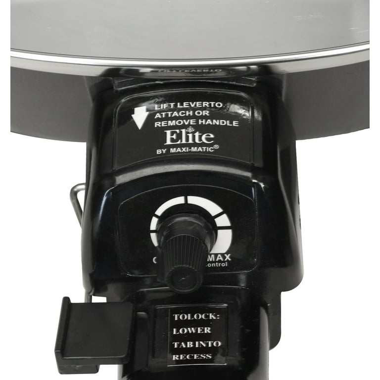 Elite by Maxi Matic Cuisine 7 Electric Skillet with Glass Lid 