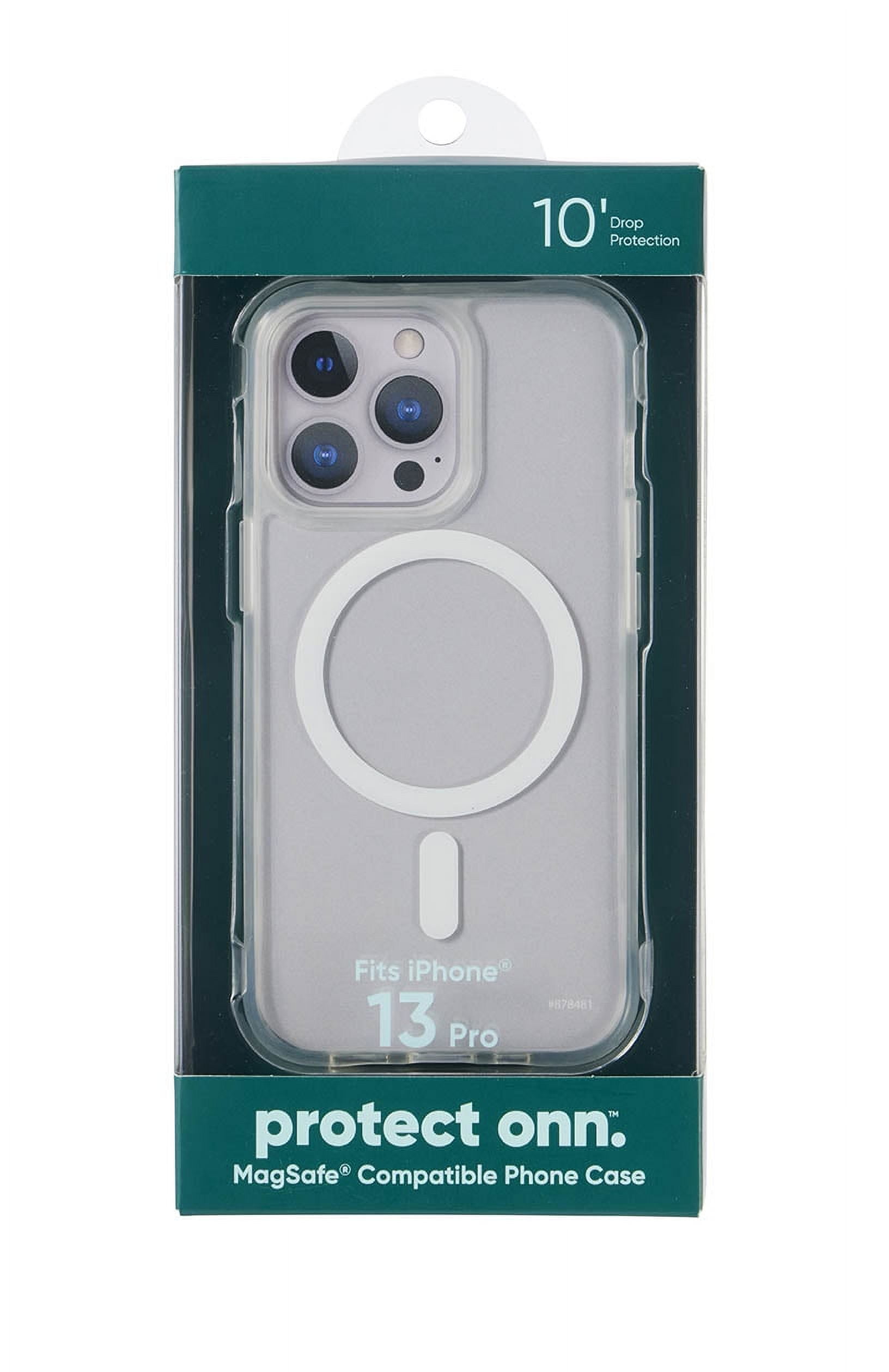onn. MagSafe Compatible Phone Case for iPhone 13 Pro - Clear